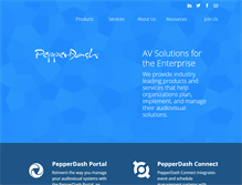Tablet Screenshot of pepperdash.com